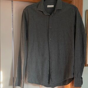 Emile Lafaurie Men's Grey Casual Shirt. Size S
